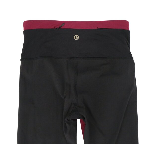Lululemon All You Need Colorblock Leggings Tights 2 Black Dashing Purple Magenta - Picture 10 of 10
